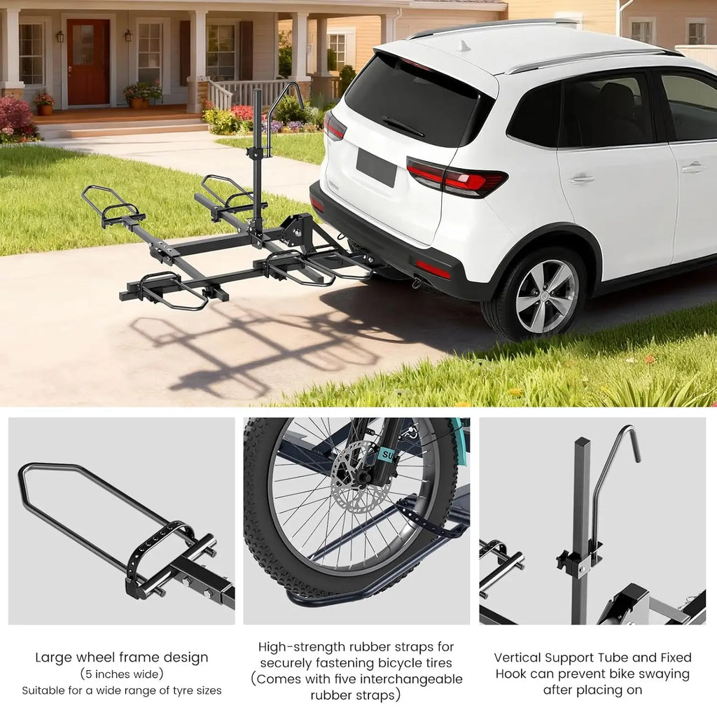 Heavy-Duty Foldable Bike Carrier for 3-Wheel Bicycles