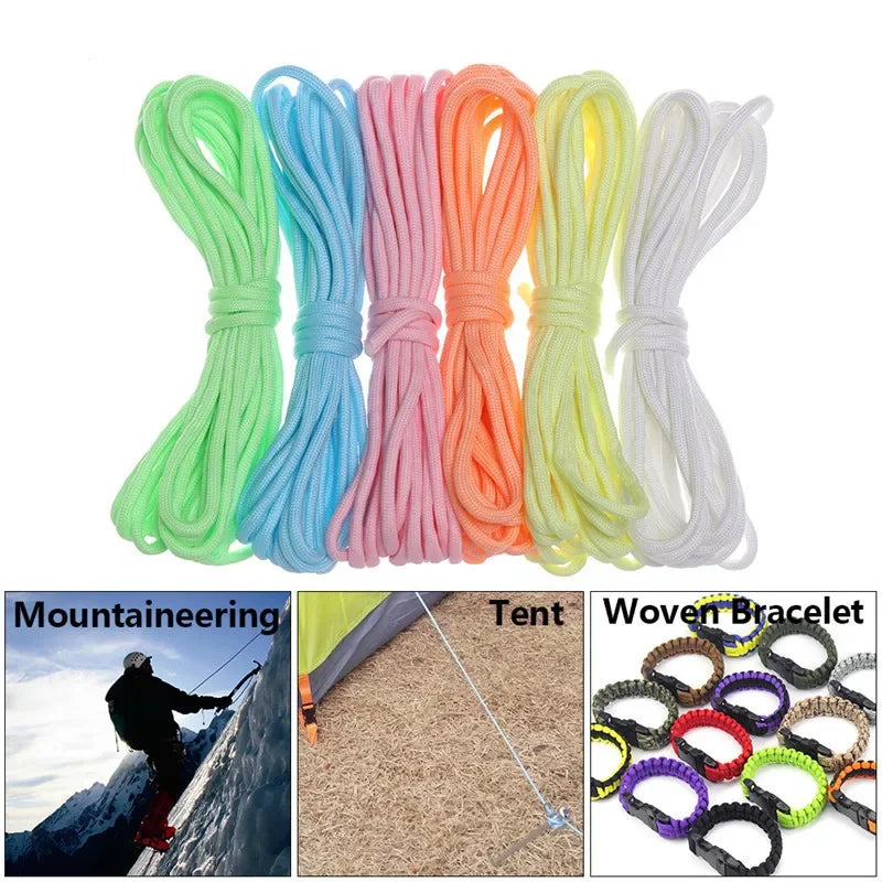 Luminous Rope 9 Strands 4mm Paracord Nylon