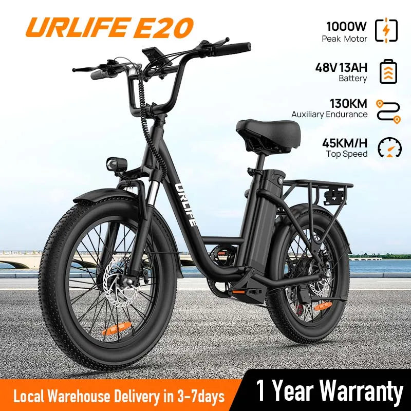 7-Speed E-Bike with Dual Disc Brake