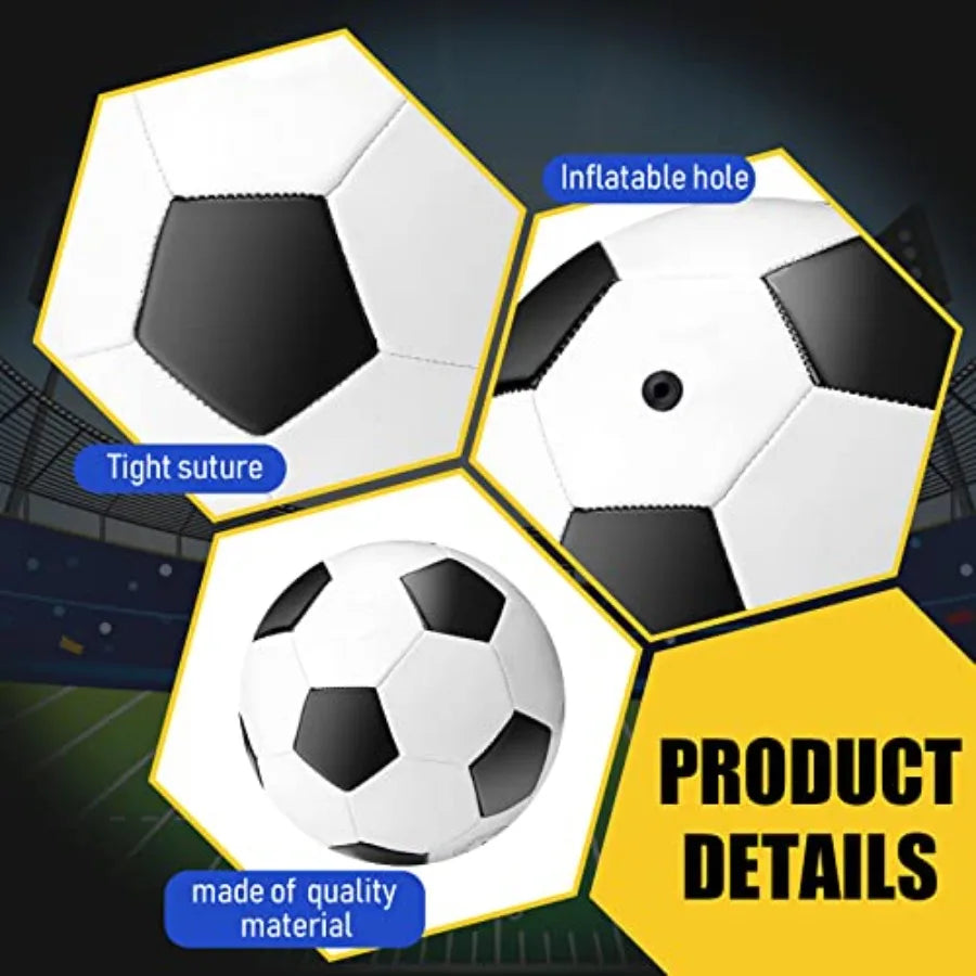 4 Pcs Sport Balls Set Official Size Athletic Balls Include Soccer, Football, Basketball, Volleyball for Indoor Outdoor Game You
