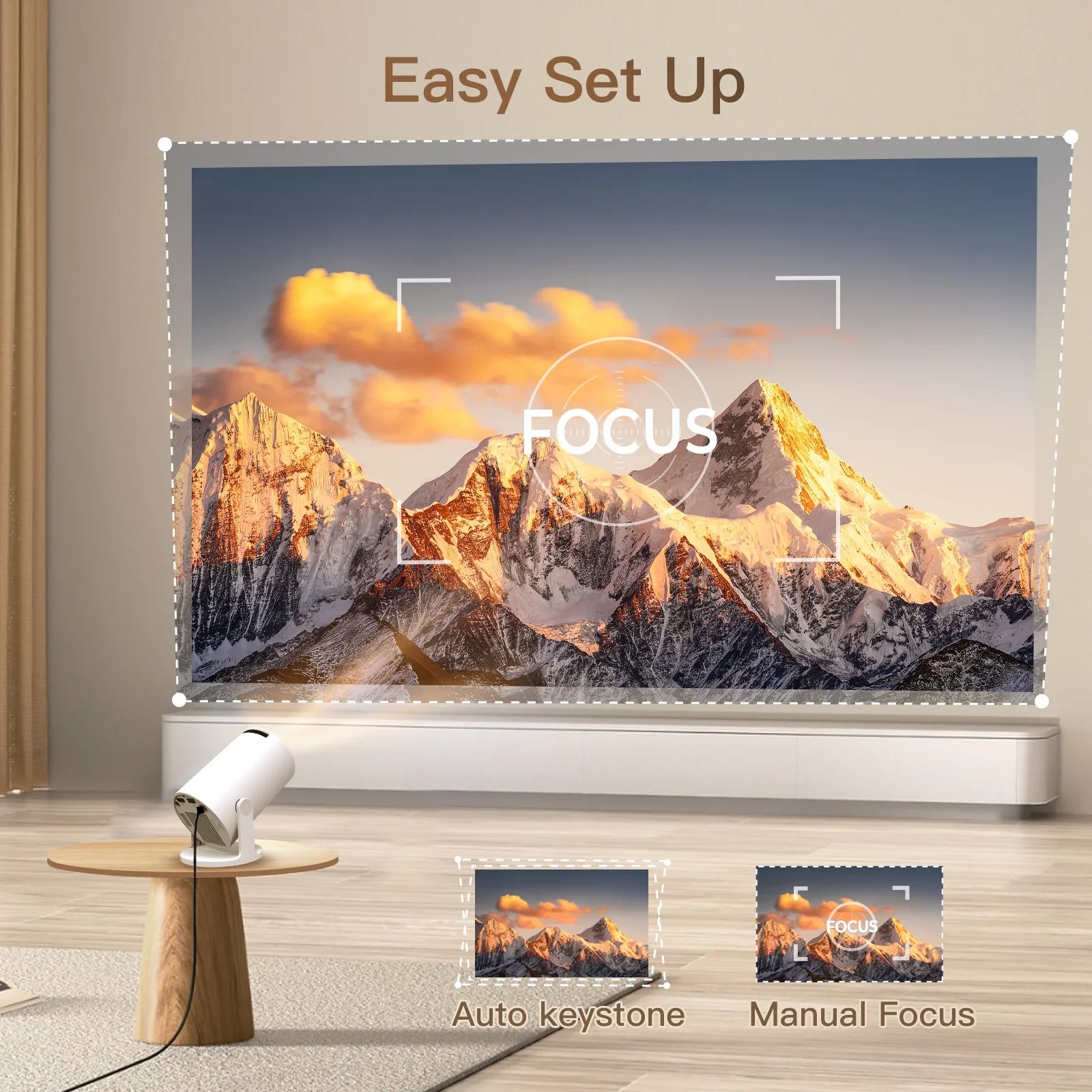 LynCast Projector HY300 Pro+ 4K Android 11 Dual Wifi6