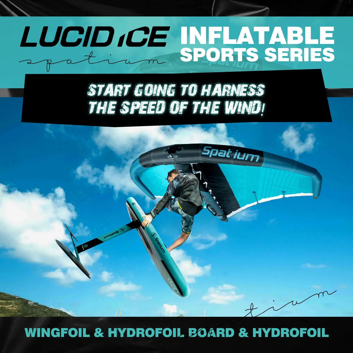 Inflatable Hydrofoil Board Foil Surfboard