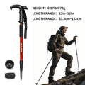Ultralight hiking poles with shock absorption