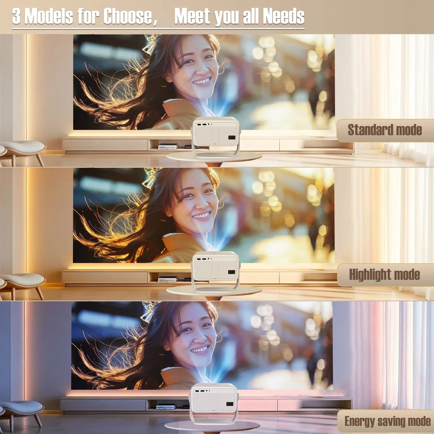 8K Projector Native 1080P Home Cinema