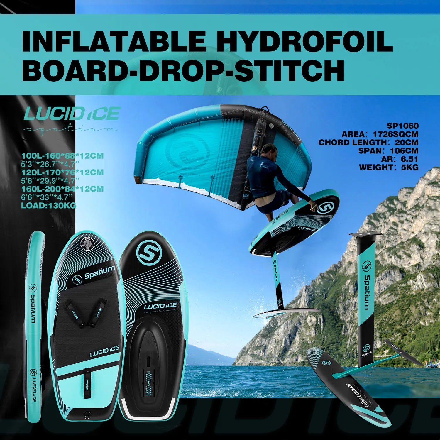 Inflatable Hydrofoil Board Foil Surfboard
