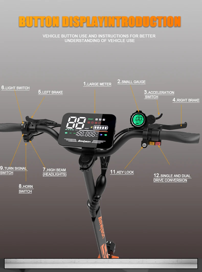 GT08 Adult Electric Scooter