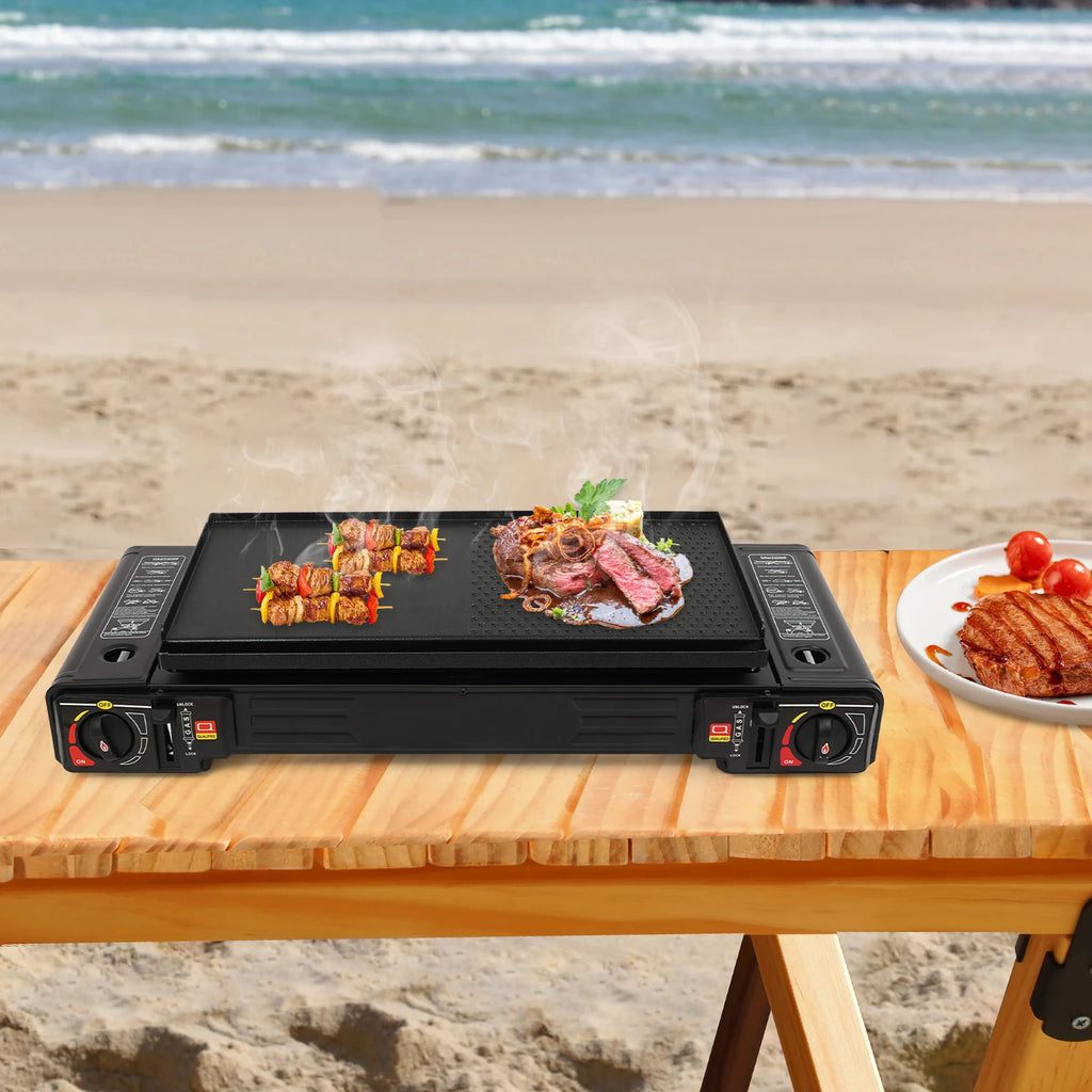 2500W Portable Camping Stove 2 Burners