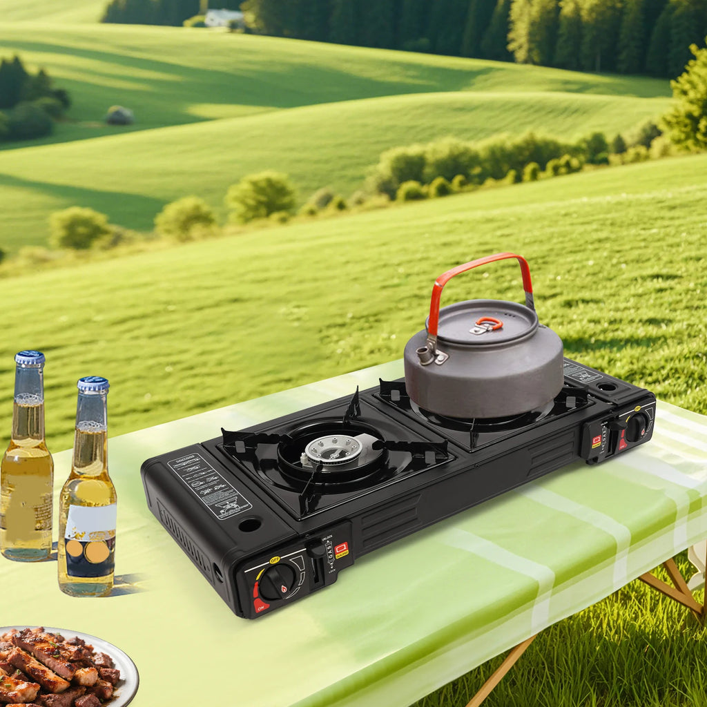 2500W Portable Camping Stove 2 Burners