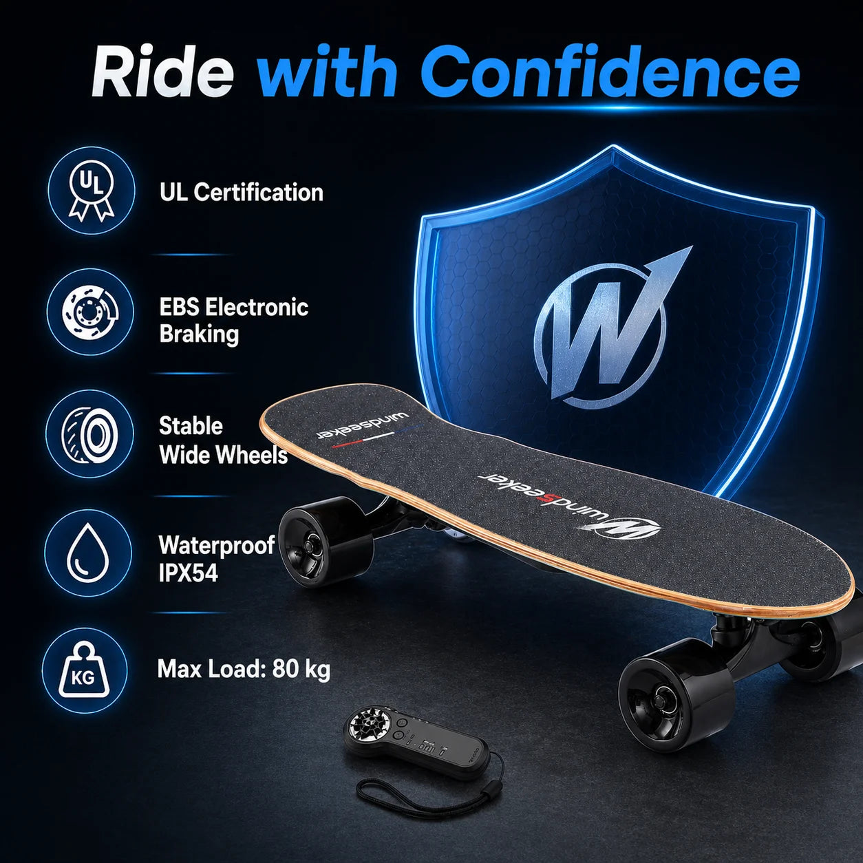 Mini Electric Skateboard 350W Motor