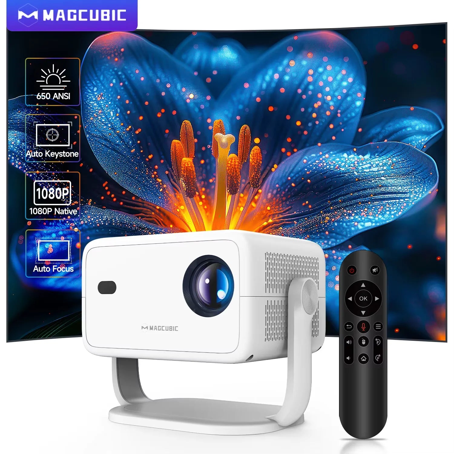 8K Projector Native 1080P Home Cinema