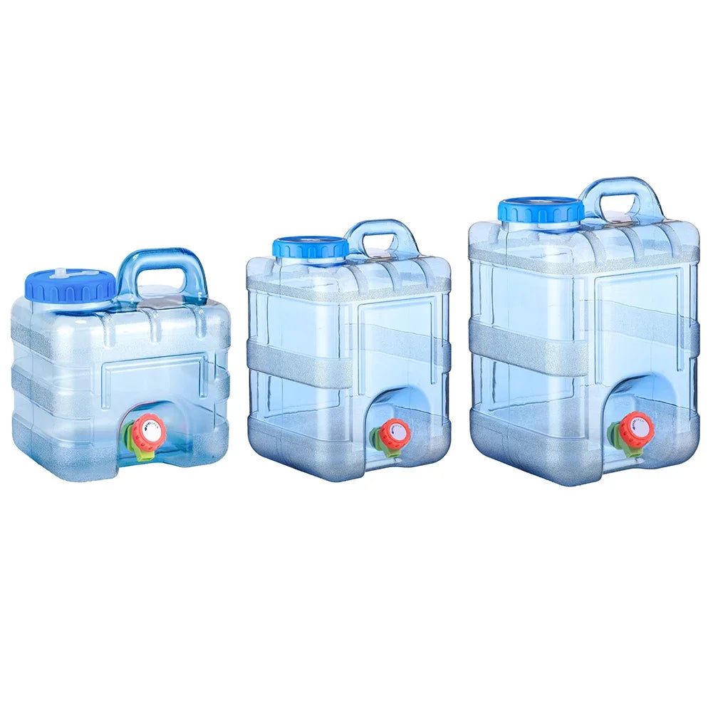 5/8/10//12L Drinking Water Jug with Spigot Multifunction Camping Water Tank Water Storage Container for Hiking Self-Driving Tour