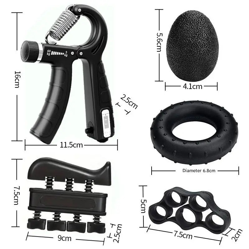 5 Pcs Count Finger Trainer Grip Hand Grips Strength