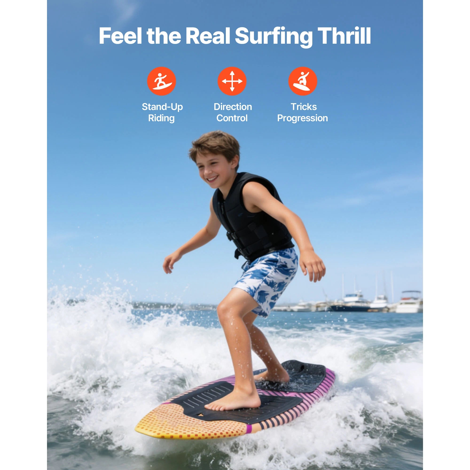 45/63In Wake Surfing Board for Youth