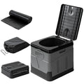 Portable Toilet with Carry Bag Foldable Emergency Toilet with Lid Trash Bags Camping Toilet Foldable Toilet for Car Outdoor