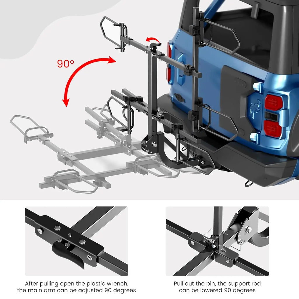 Heavy-Duty Foldable Bike Carrier for 3-Wheel Bicycles