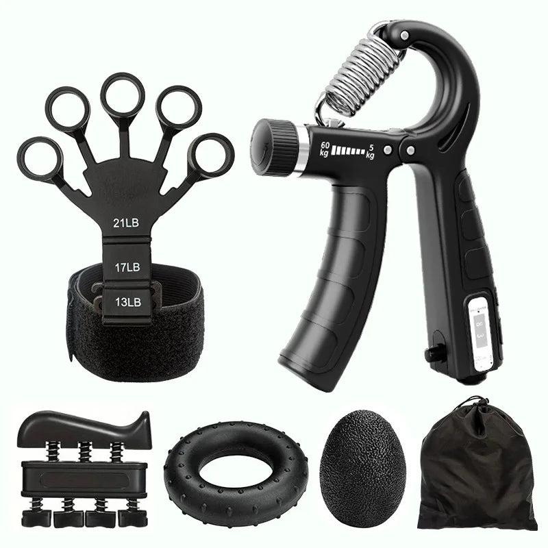 5 Pcs Count Finger Trainer Grip Hand Grips Strength