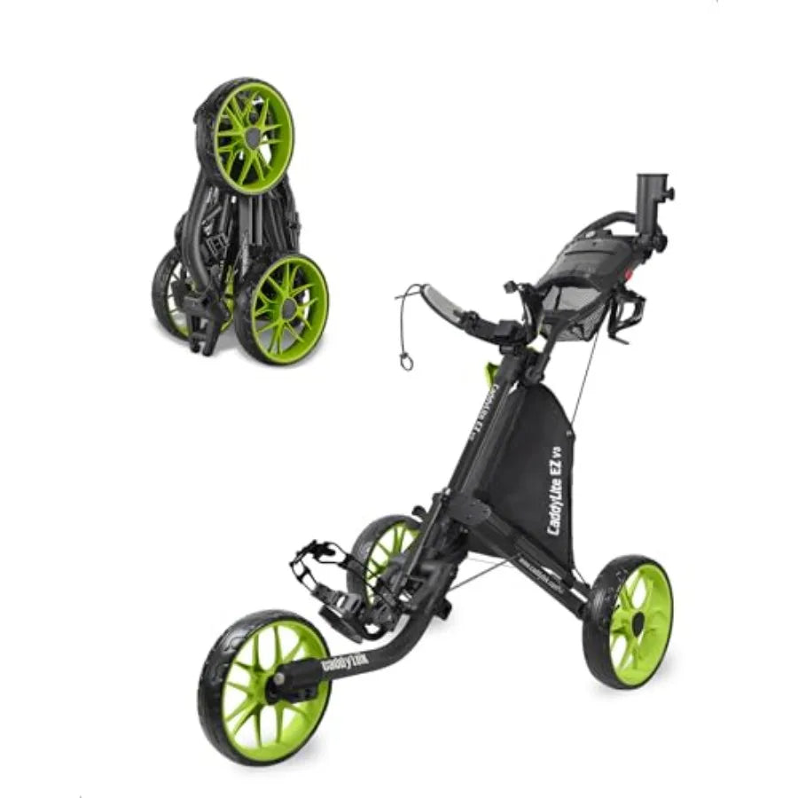 Golf push cart for outdoor use
