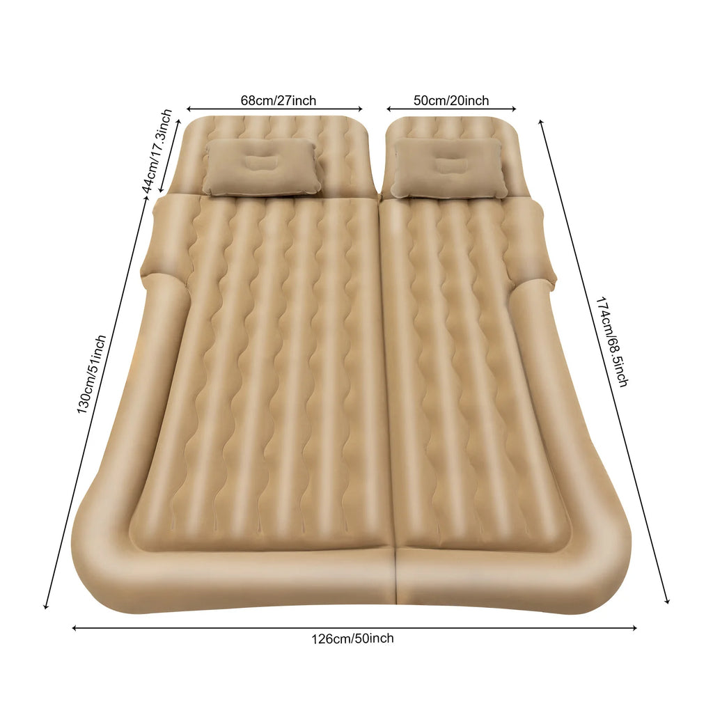 Portable Inflatable Mattress Set Car Back Seat