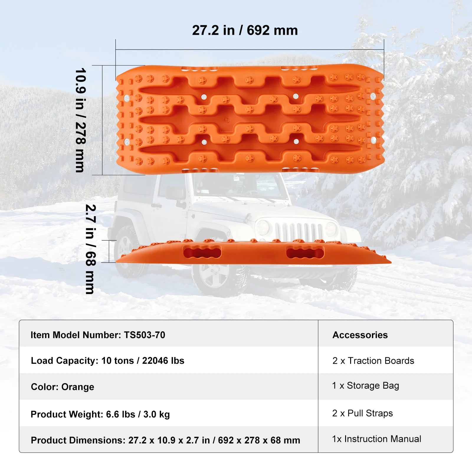 Traction Boards with PP Material Recovery Boards