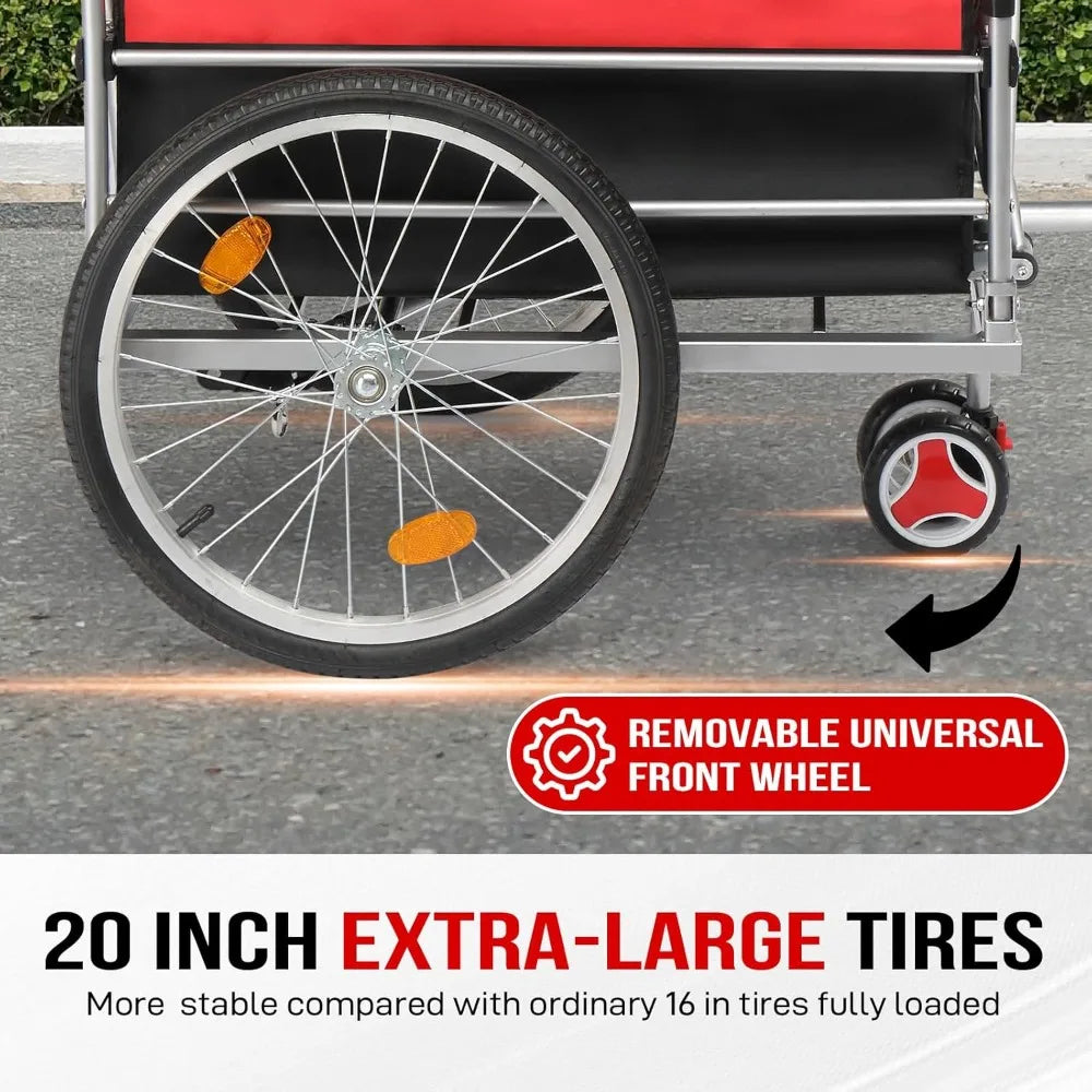 Bicycle Wagon Folding Groceries Hauler