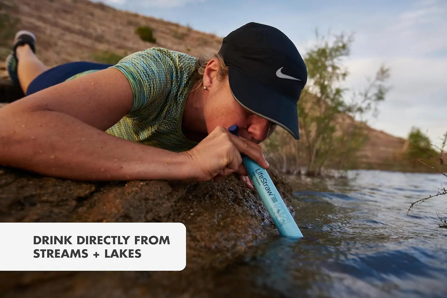 Personal water filter hiking camping travel emergency use