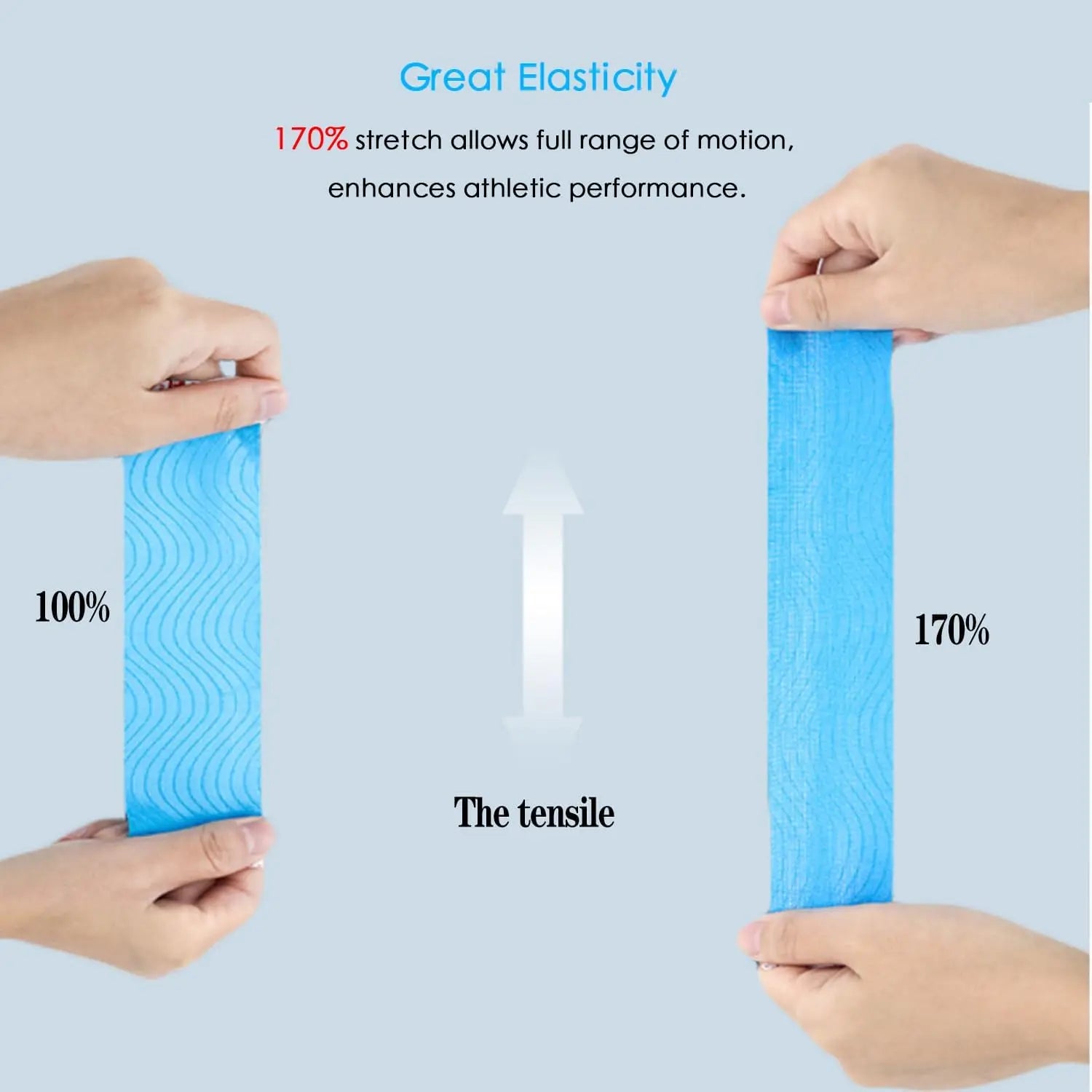 80pcs Sports Tape Cotton Elastic Precut kinesiology Tape for Support Athletic Tape for Muscle Strain Relief Adhesive Sport Strap