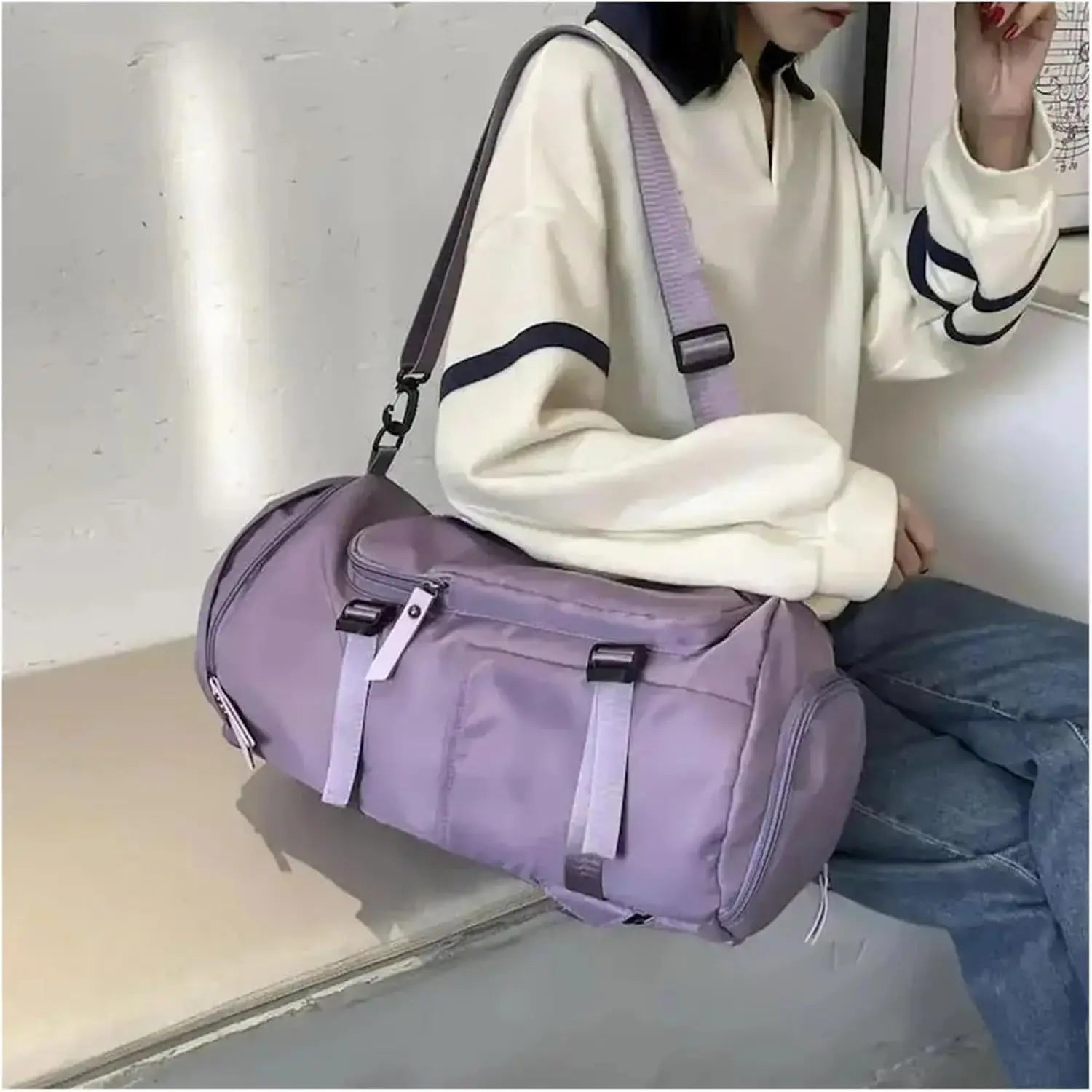 Large Waterproof Travel Duffel Bag for Women