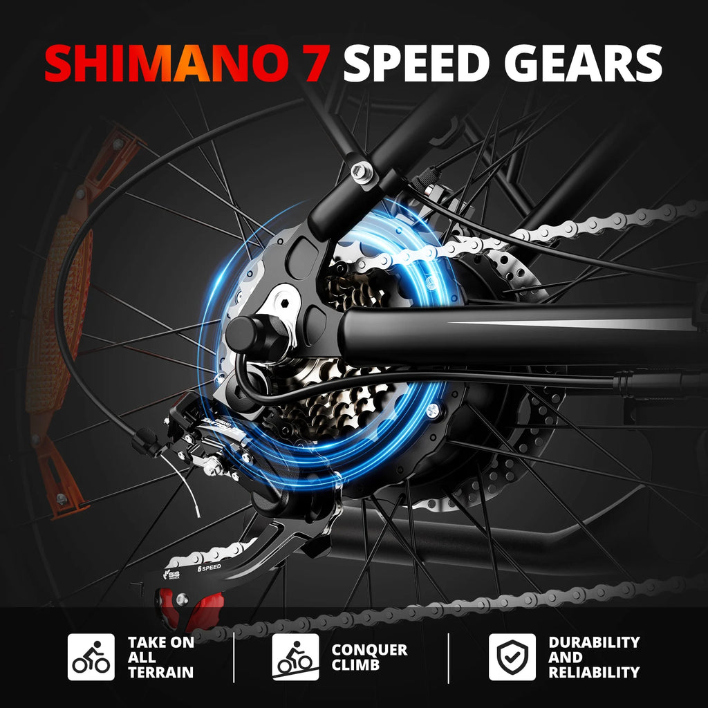 Fat Tire E-Mountain Bike 31mph  Electric Dirt Bike