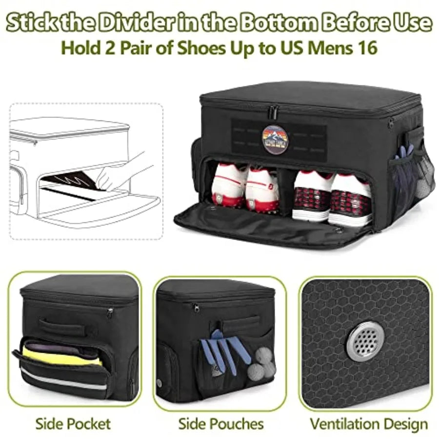 Golf Trunk Organizer Storage with Separate Compartment