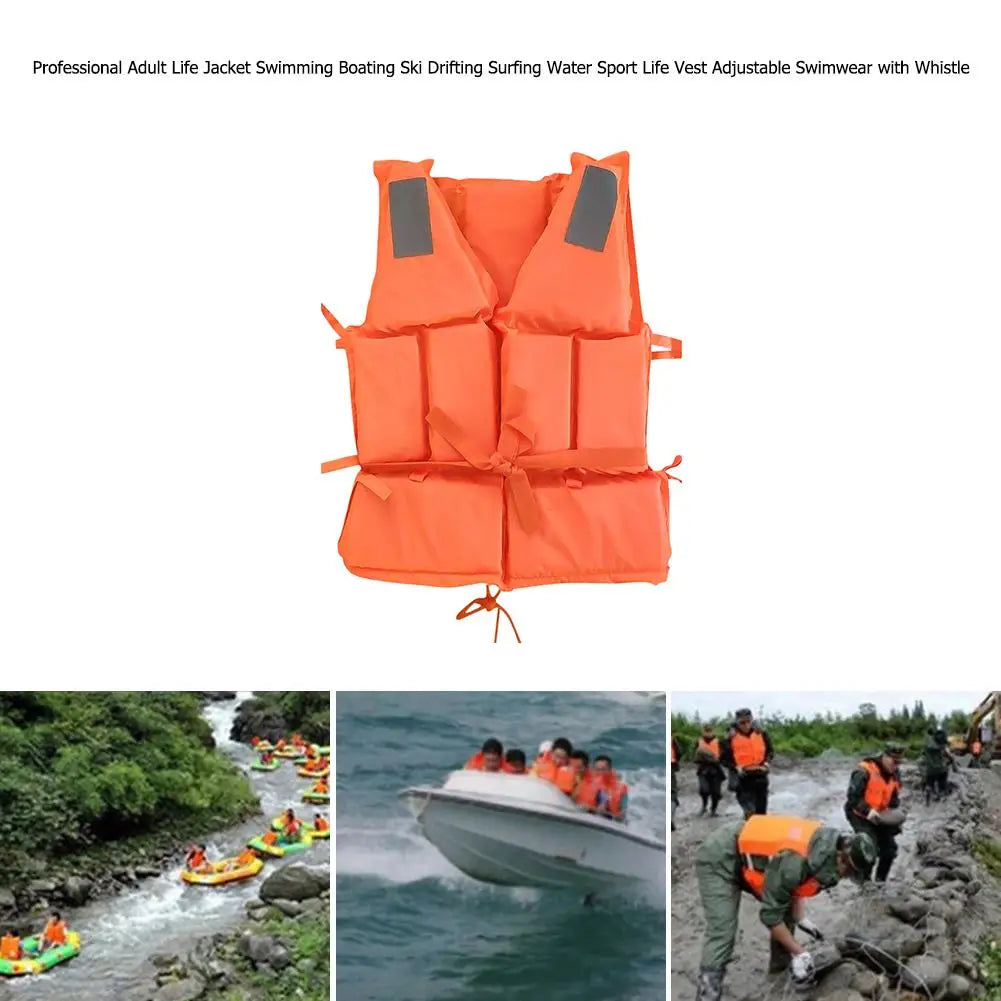 Life Jacket Adult with Whistle Water Sports