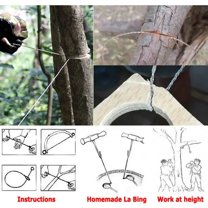 Mini Pocket Wire Saw Outdoor Camping