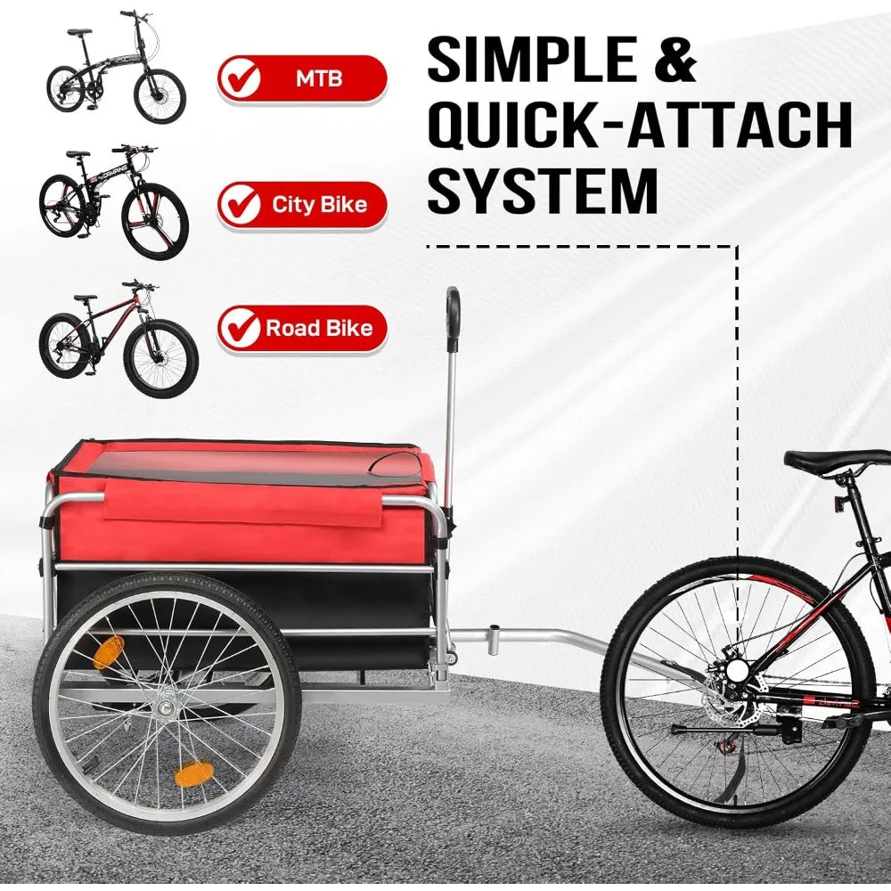 Bicycle Wagon Folding Groceries Hauler
