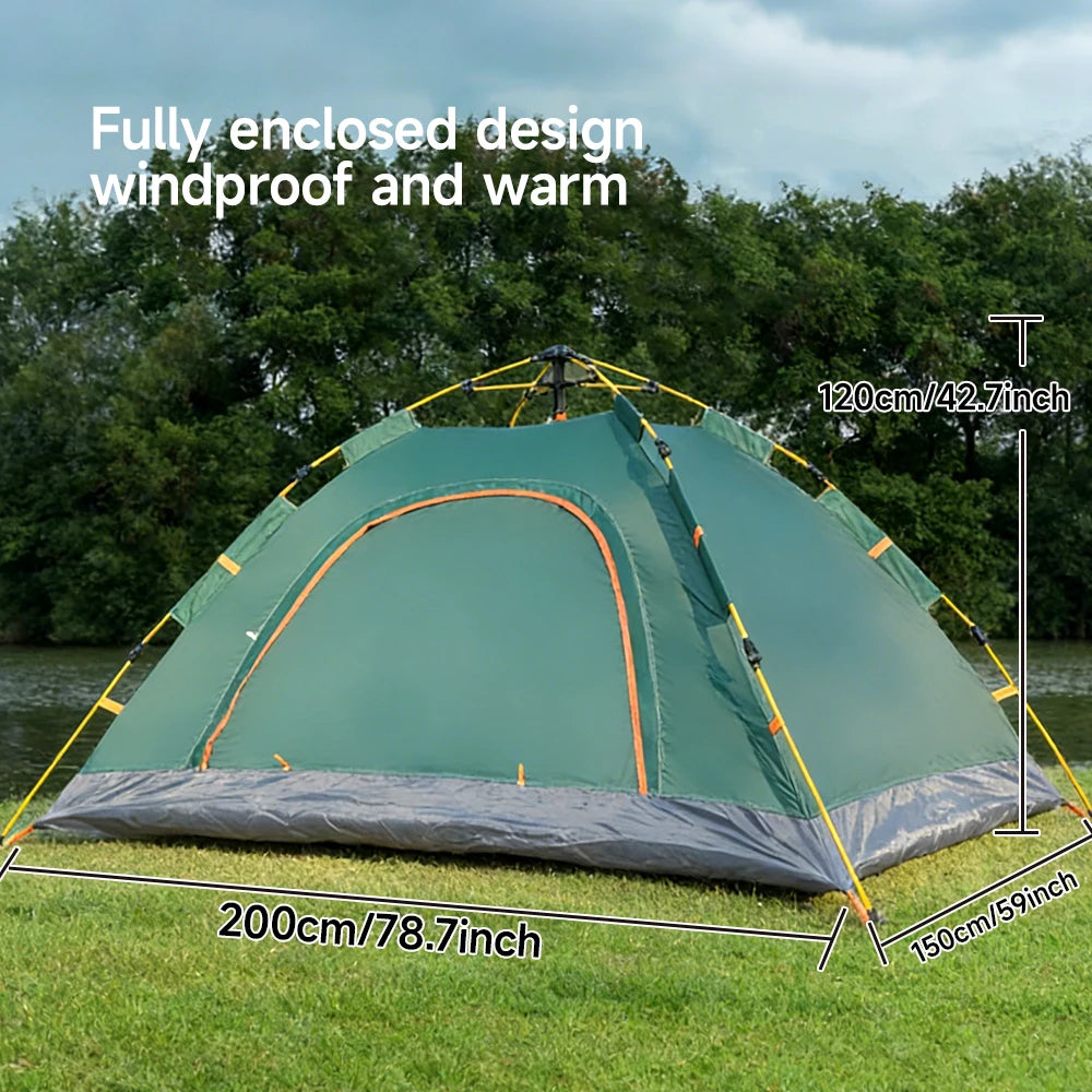 Camping Tent Waterproof Windproof with Rain Fly