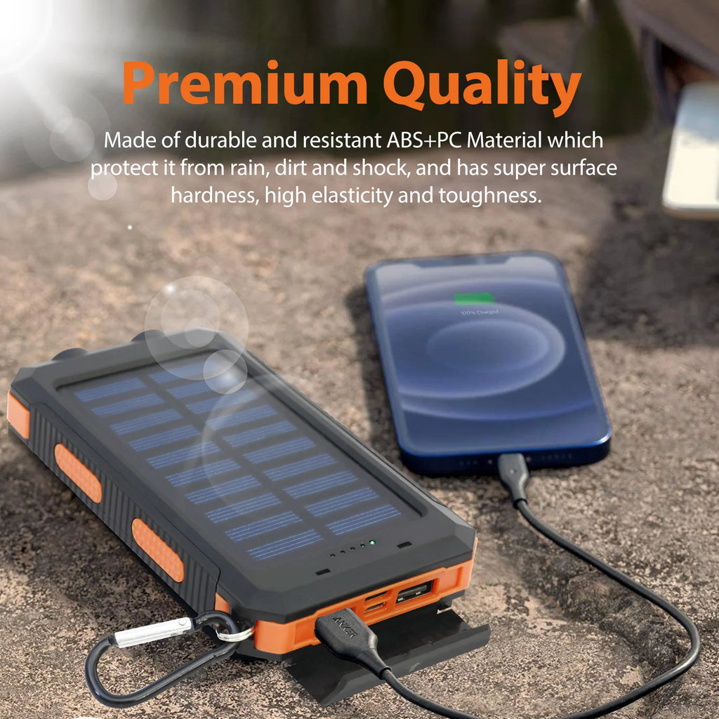 20000mAh Solar Power Bank Portable