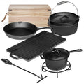 7. Pre Seasoned Cast Iron Pots And Pans