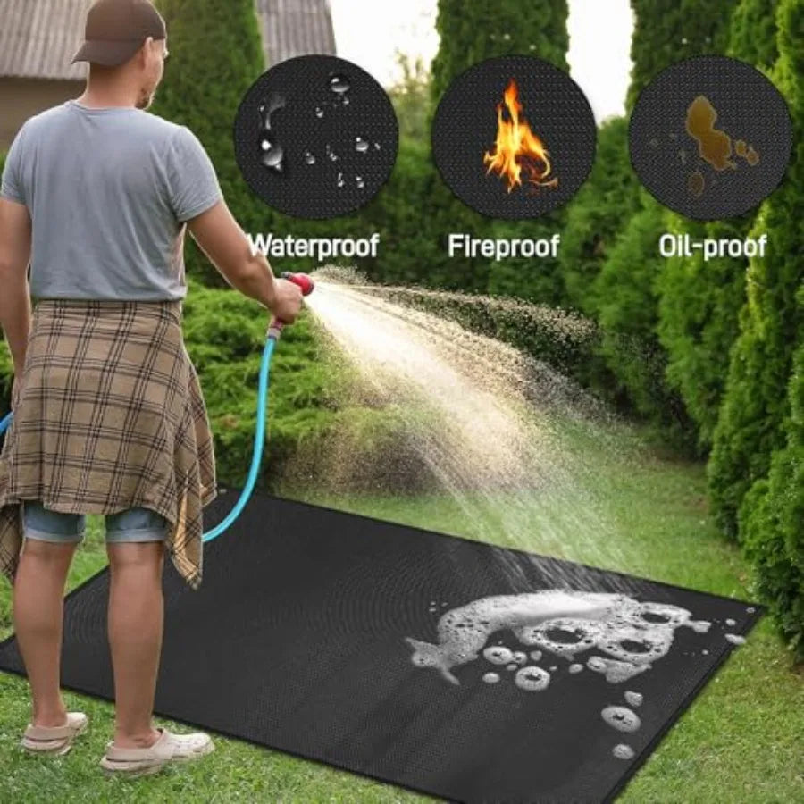 70 x 48 in Grill Mats for Outdoor Grill Compatible with stone 28in and 36in Griddle, Fireproof Griddle Mats for Grilling to Pro