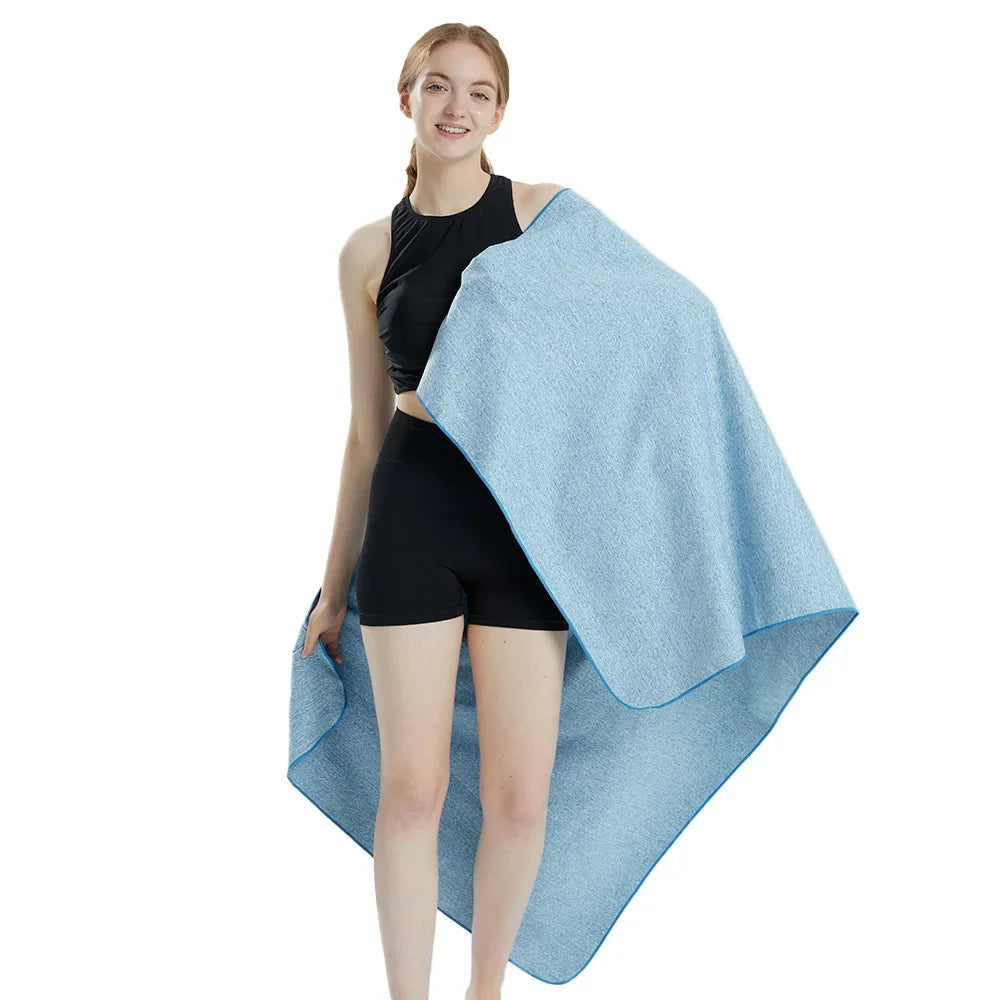 Microfiber Quick Dry Gym Towel Silver ION