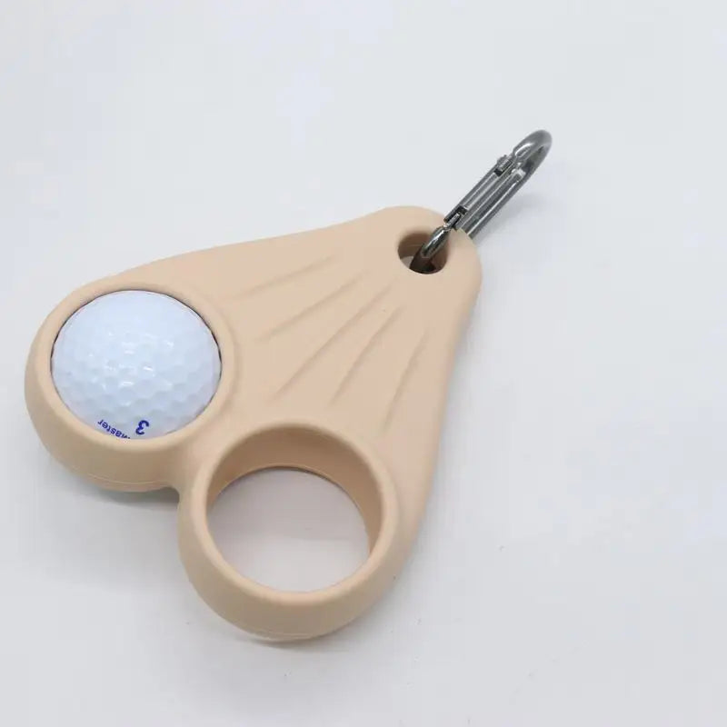Golf Ball Holder Silicone Golf Ball Storage Pouch with Metal Clip Sports Accessory for Golfers Men Women Easy Attachment to Bag