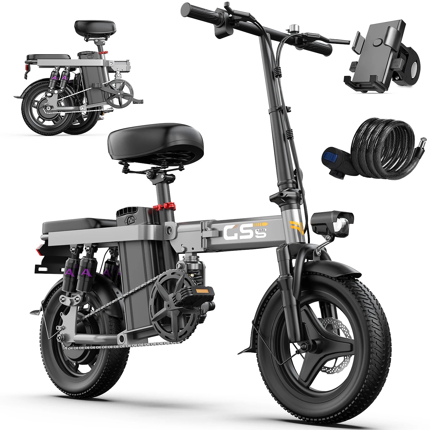 EBike,20+MPH,740W Folding Electric Bike,