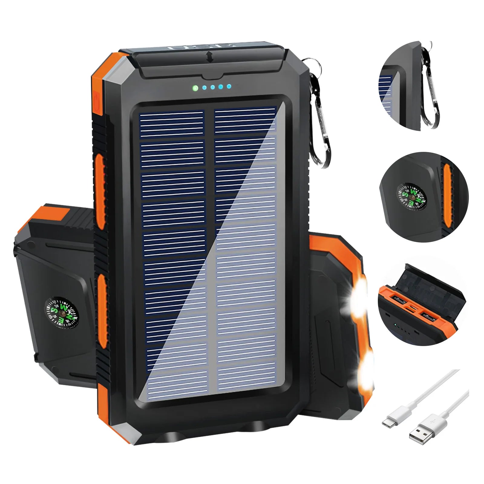 20000mAh Solar Power Bank Portable