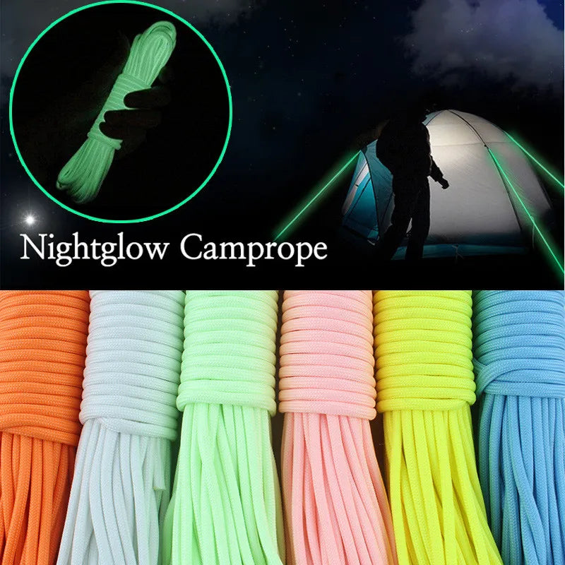 Luminous Rope 9 Strands 4mm Paracord Nylon