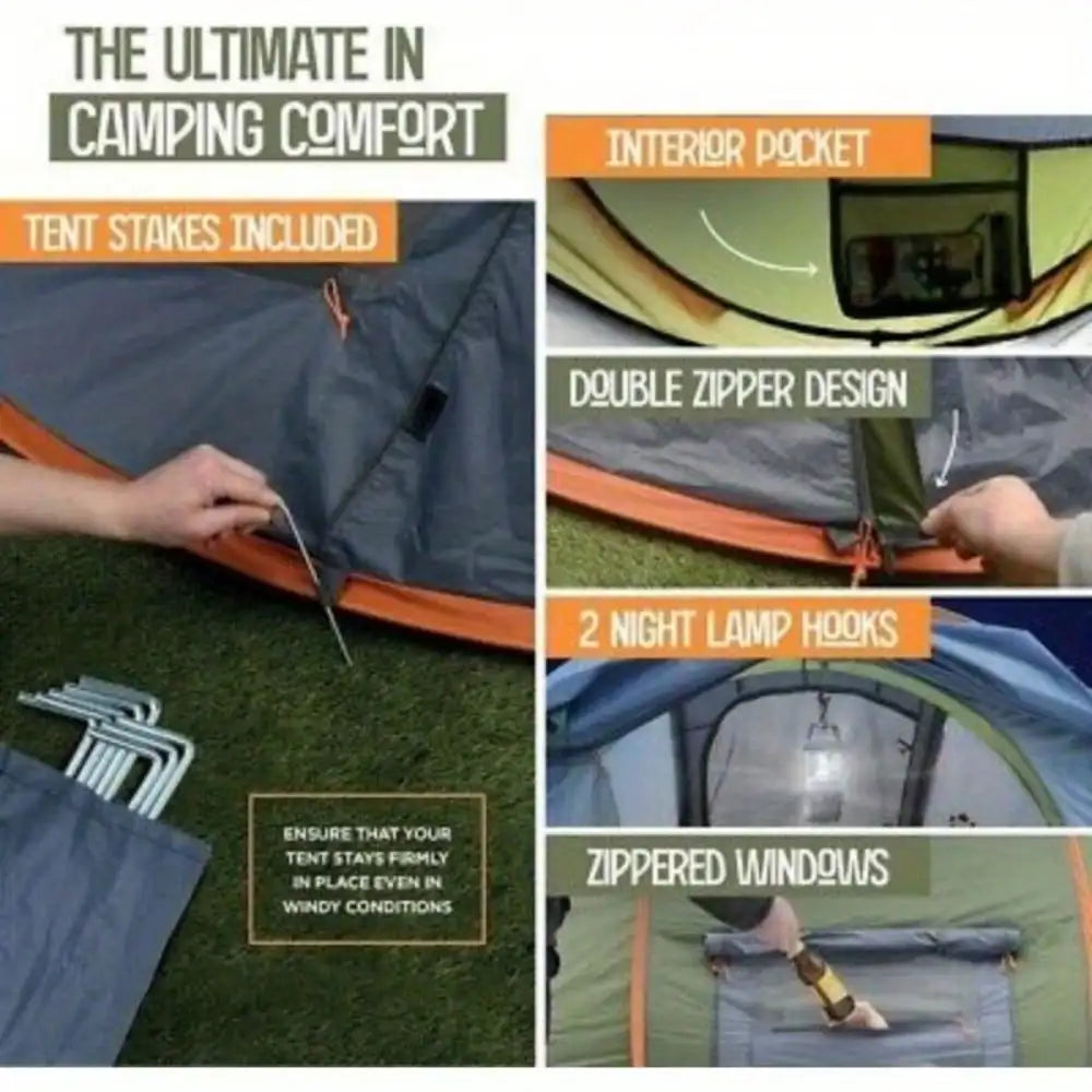 4-Person Easy Pop Up Tent