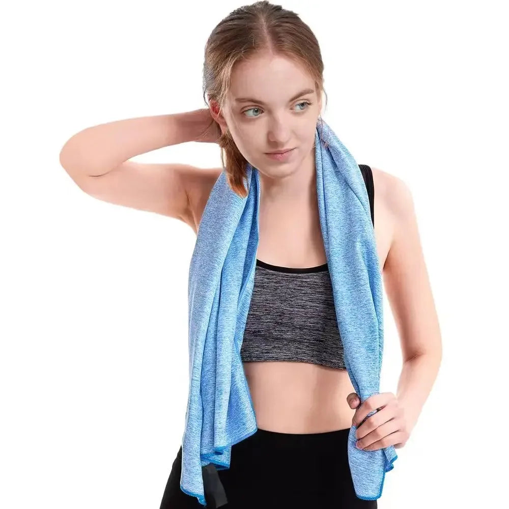 Microfiber Quick Dry Gym Towel Silver ION