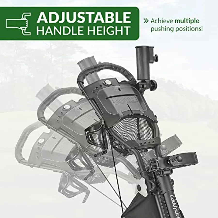 Golf push cart for outdoor use
