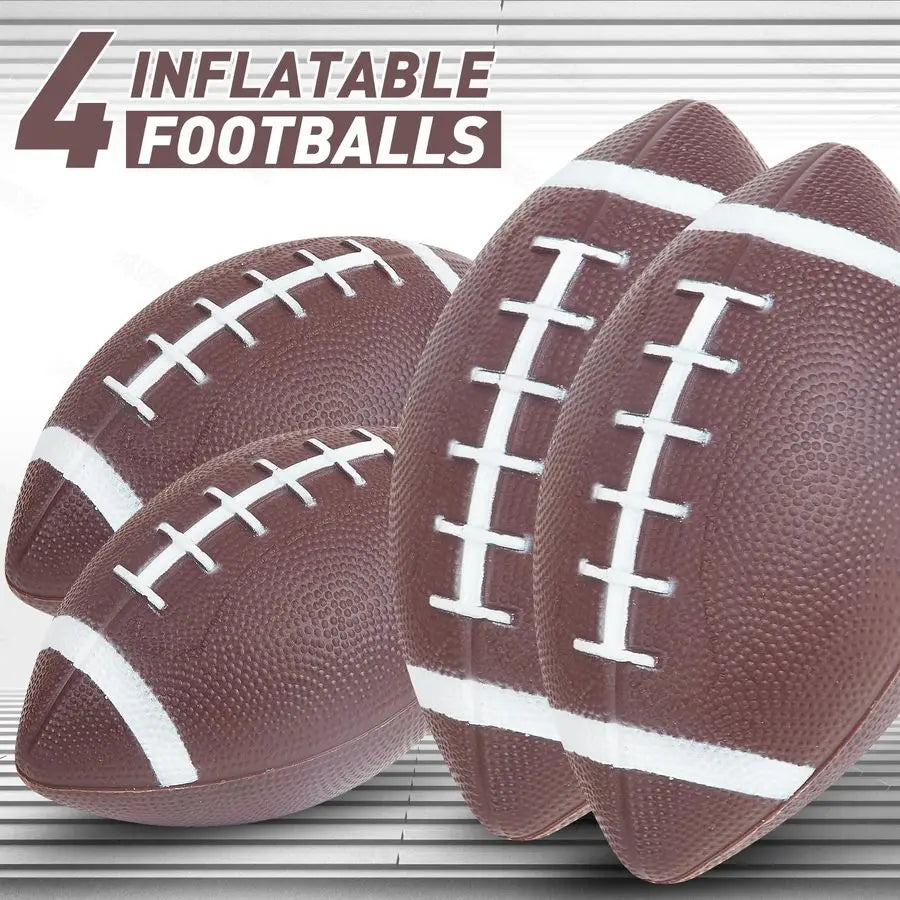 Football Toss Game with 4 Inflatable Balls 66 Throwing Target Football Target