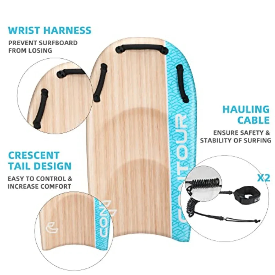 45'' Body Board Handles  Two Person  Bodyboard