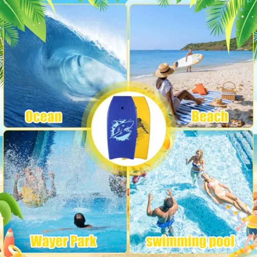 Beach bodyboarding