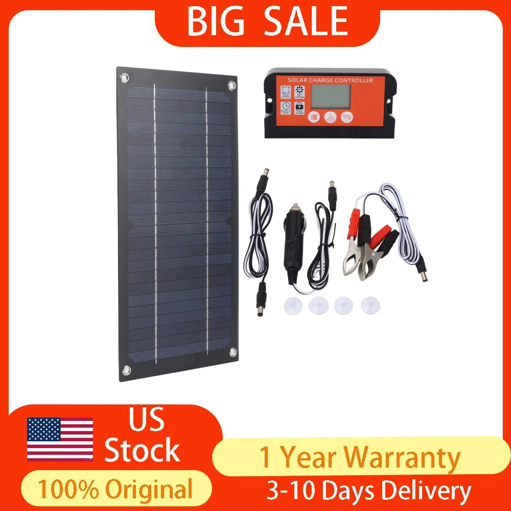 Portable 600W Solar Panel Kit Outdoor Camping