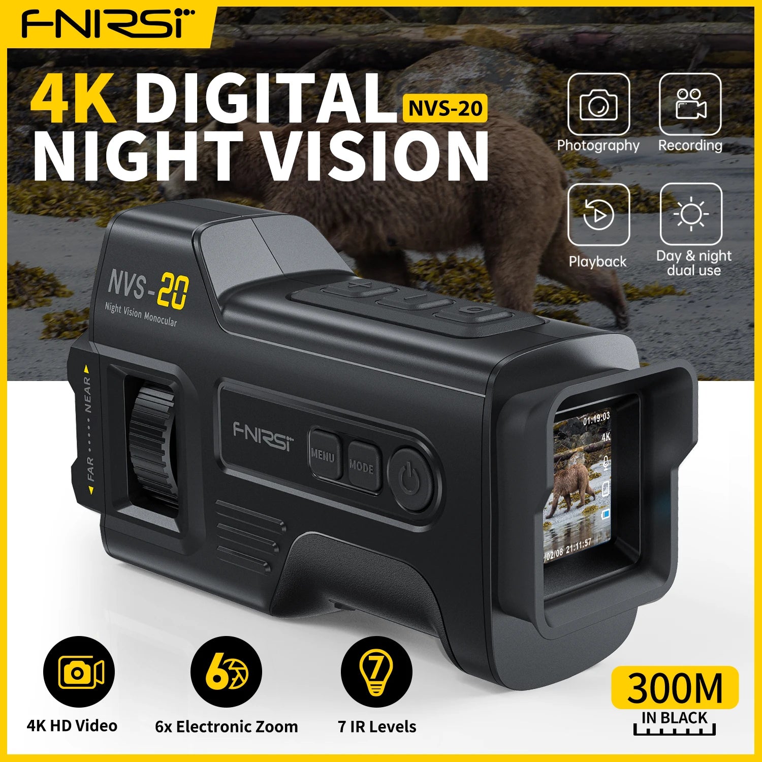Telescope NVS-20 4K HD  Night Vision Goggles