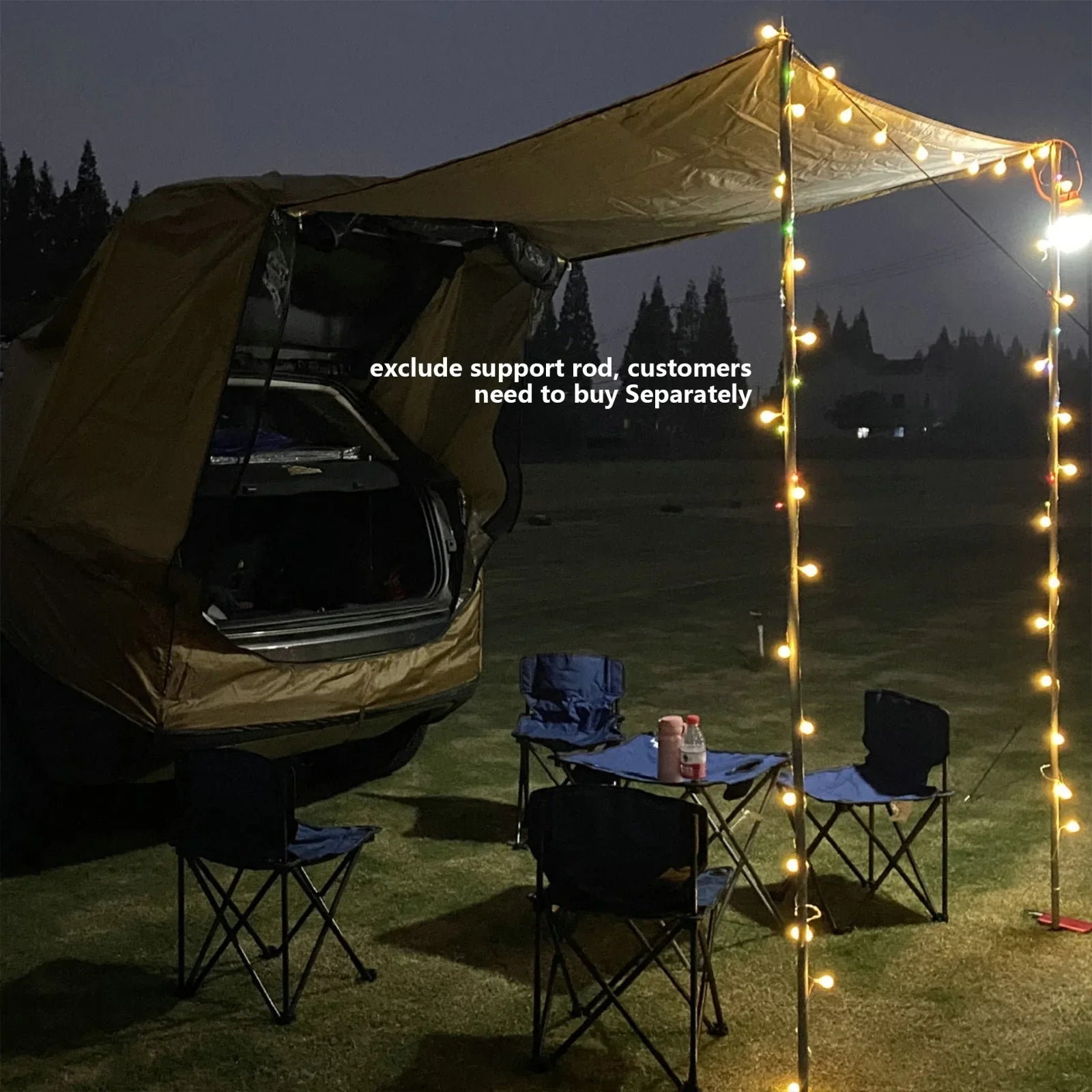 Manual Operation SUV Tailgate Shade Awning Tent